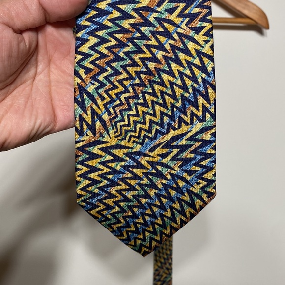 Missoni Cravatte 100% Silk Neck Tie Abstract Design - Picture 4 of 11